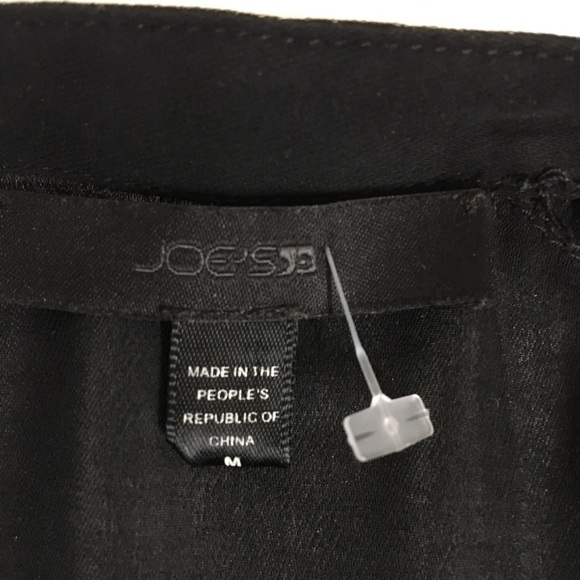 Joe’s black chiffon blouse beads shoulders - M - Picture 8 of 8
